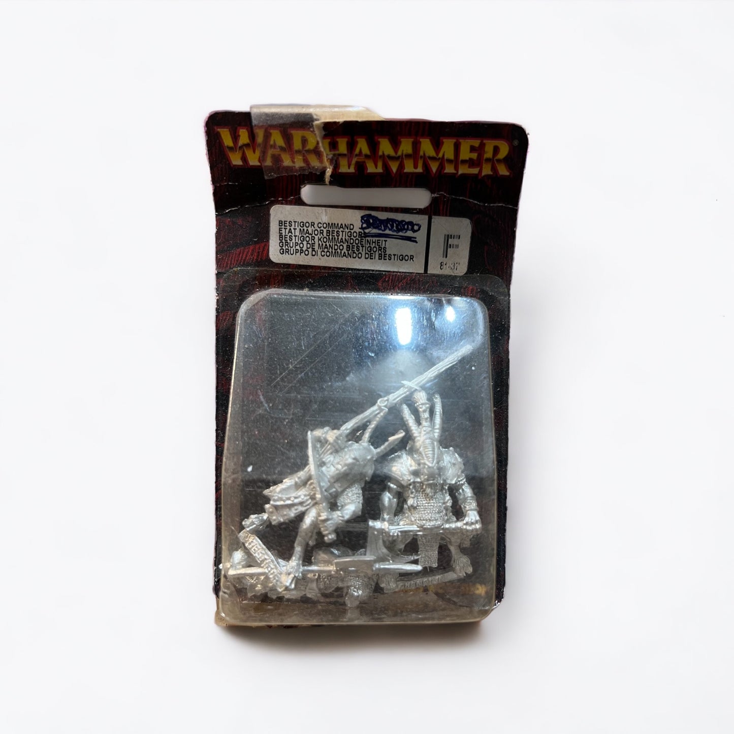 BEASTMEN BESTIGOR COMMAND GROUP BLISTER WARHAMMER 6TH EDITION