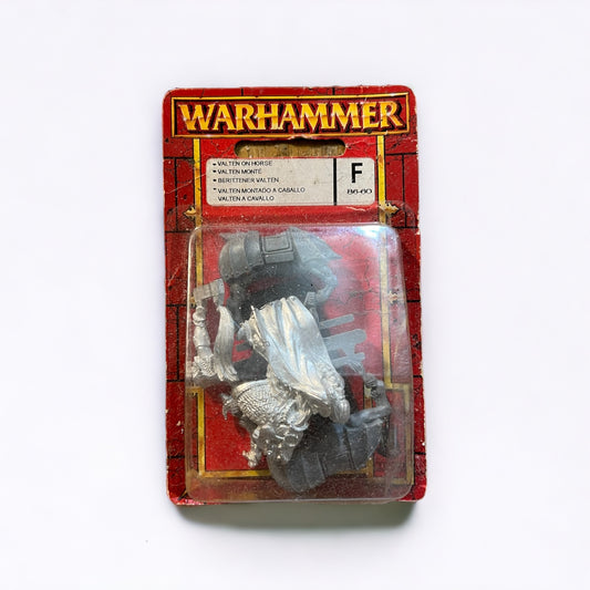 Empire Valten on Horse in blister - Limited Edition - Warhammer 6th edition - Citadel Games Workshop